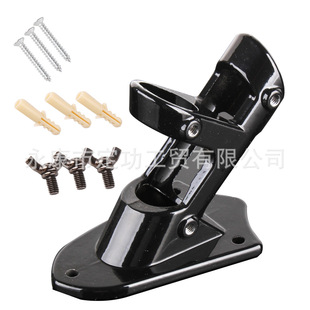 Manufacturer flagpole bracket aluminum flagpole base 2 mounting hole 3 screw fixed hole flagpole base anti-rust Wall flagpole base