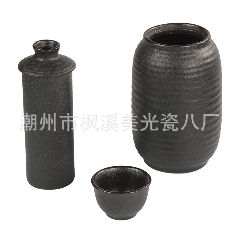 Micron burned Japan the republic of korea food Restaurant ceramics tableware Wine suit Clear flagon Wine Glass