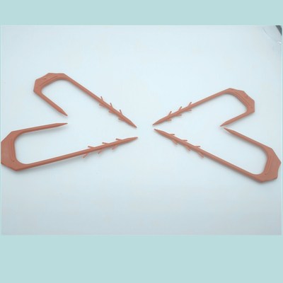 温室大棚微喷带滴灌带固定器叉子配件农用塑料压水管防止游动