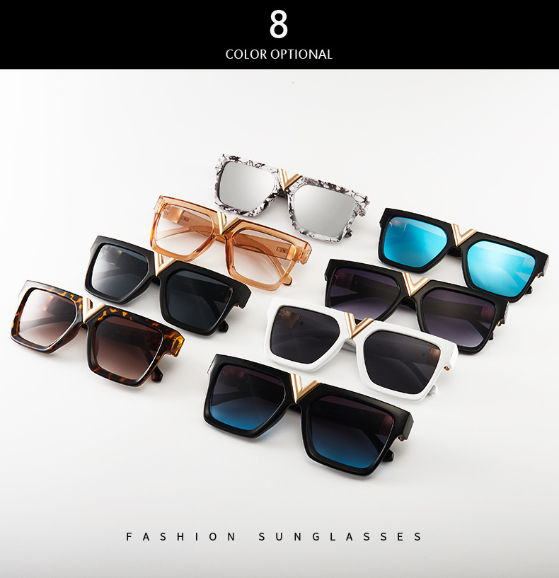 Nouvelles lunettes de soleil les plus vendues, tendance Instagram de la mode européenne et américaine, mode de photographie de rue, lunettes de soleil polyvalentes_voghion.com