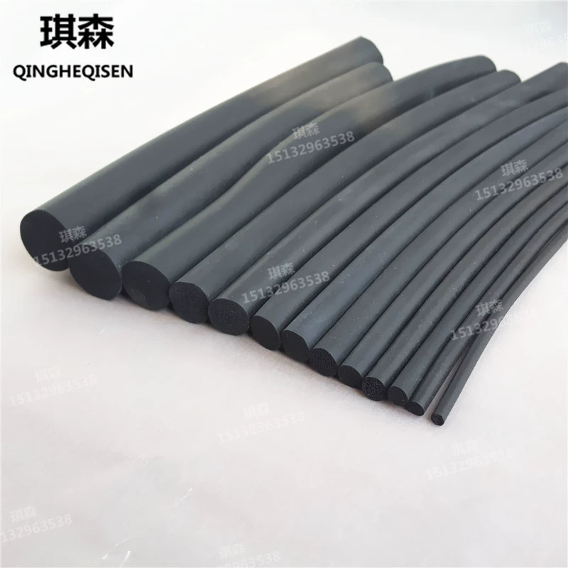 Цилиндрическая губка O-типа с твердым проникновением, водонепроницаемая и Звукоизоляционная вспененная Резина O-типа EPDM, предотвращающая столкновение и пыленепроницаемое уплотнение