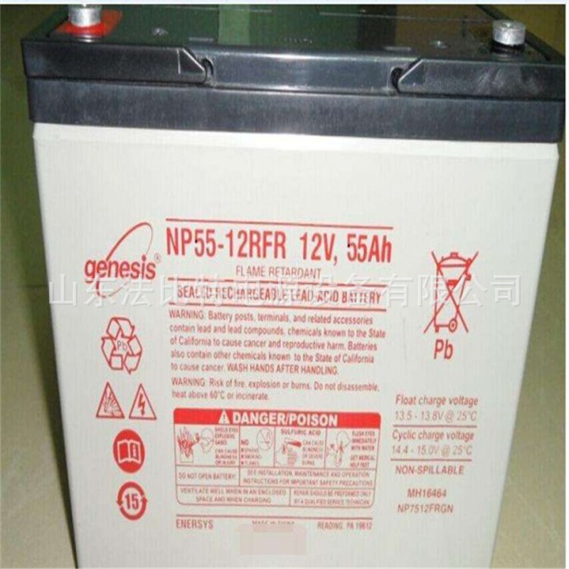 湖南genesis霍克蓄电池NP55-12免维护12V55AH含税运 霍克NP55-12