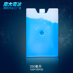 南京齐冰250ml蓝冰冰盒 冷链冰板空调扇制冷宠物降温冷藏保鲜冰盒