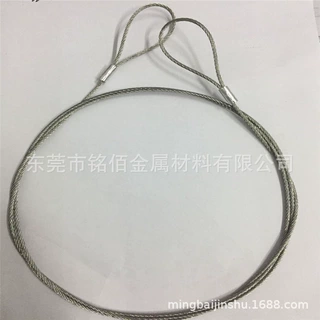 Φ3mm PVC包胶镀锌钢丝绳 304不锈钢丝绳 钢丝绳各种配件加工