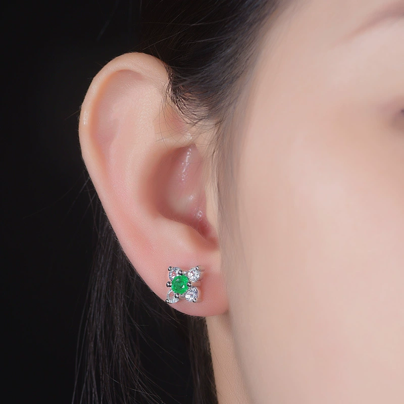 臻荣 Zirconium, серьги, Aliexpress, цветы, европейский стиль