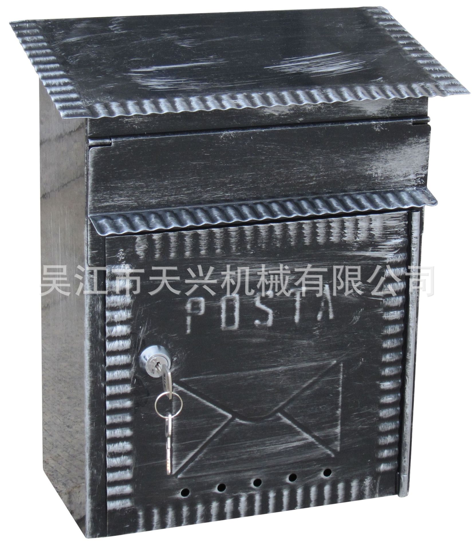 Почтовый ящик TX TX0093-19L черный серебро