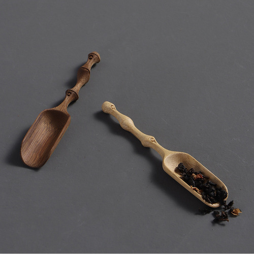 Handmade bamboo carving tea spoons, Six Gentlemen of Tea Ceremony, admiring tea lotus with tea shovel, Kung Fu tea set accessories, drop shipping