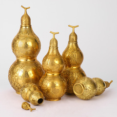 Manufacturer wholesale open-top copper gourds, ancient Bagua gourds, open-top gourds, home furnishings, copperware wholesale