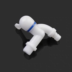 Plastic ceramic core washing machine faucet 4/6 way single cold small faucet fast opening PP plastic faucet non-leak