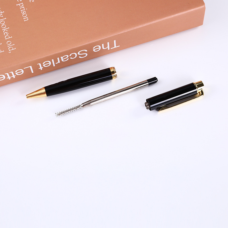 Suministro directo de fábrica Bolígrafo De Metal de negocios pluma de aceite medio de negocios pluma de regalo de publicidad logotipo personalizado