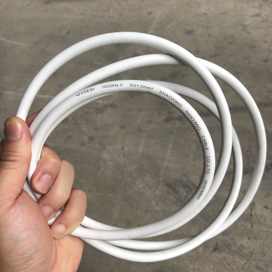 电动工具专用白色电源线VDE足平方橡胶套软电缆 H05RN-FH07RN-F