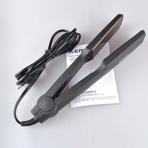Cross-border Kemei KM-329 electric splint hair straightener does not damage hair straightening plate clip hair inner buckle splint one piece drop shipping