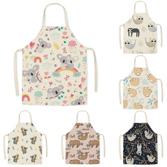 Cartoon Apron Life Supermarket Household Kitchen Fashion Dining Milk Tea Restaurant Workwear