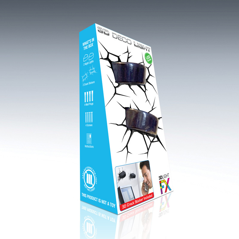 Dream maker Two sets of ice hockey 3D Decorative Wall Children's Room Bedside lamp originality Stall originality