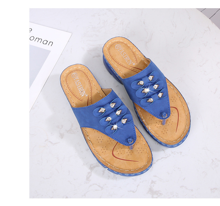 Wholesale of 2021 new style casual high-heeled sandals for women with round heads, cross-border large-sized women's sandals undefined