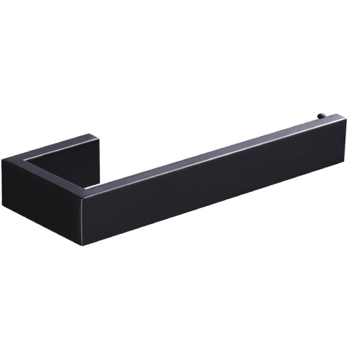 304 stainless steel black towel bar without drilling Nordic creative towel hook bathroom L-shaped single towel rack
