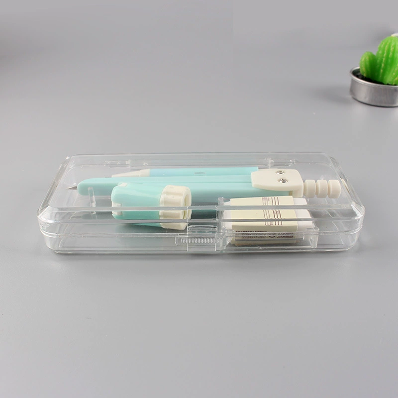 Fresh automatic set, transparent plastic Japanese eraser