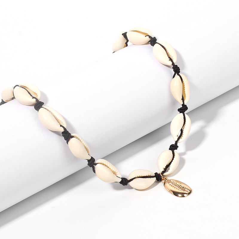 15g Weight Necklace Classification Wedding, Travel Occasion Women'S Gender Pink, Yellow, Black Color Hot Selling Fashion Temperament Candy Color Fluorescent Shell Necklace 5