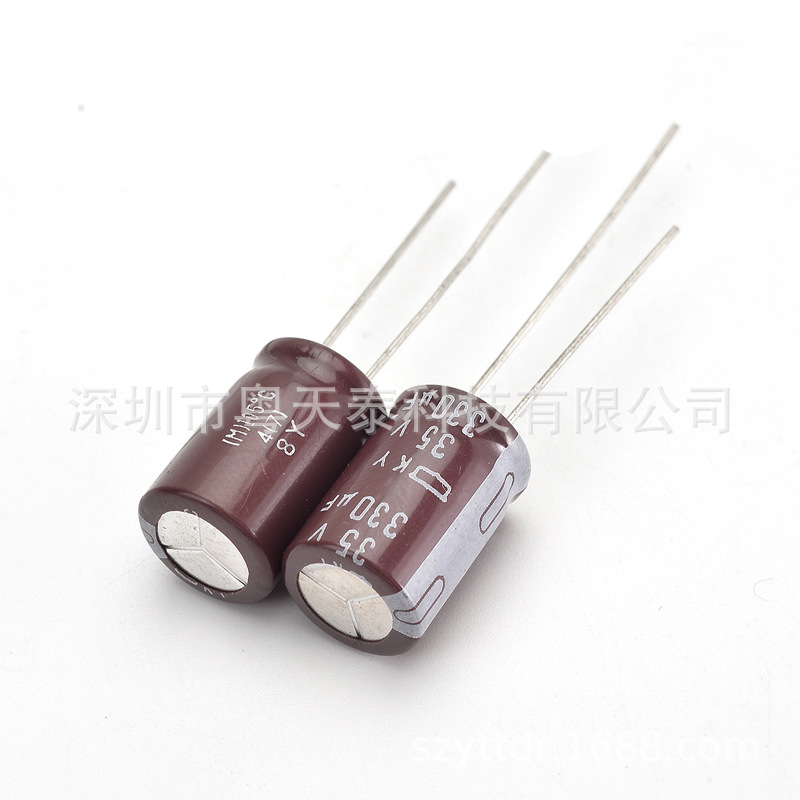 原装NCC黑金刚  电解电容35V 330UF 10X16 105度  KZE系列