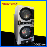 24小时自助洗衣店设备投币式洗衣机 自助式双层烘干机干衣机