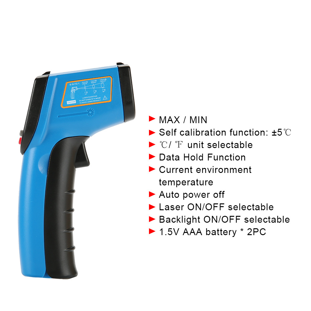 标智GM531高精度工业物体表面红外线测温仪Infrared Thermometer