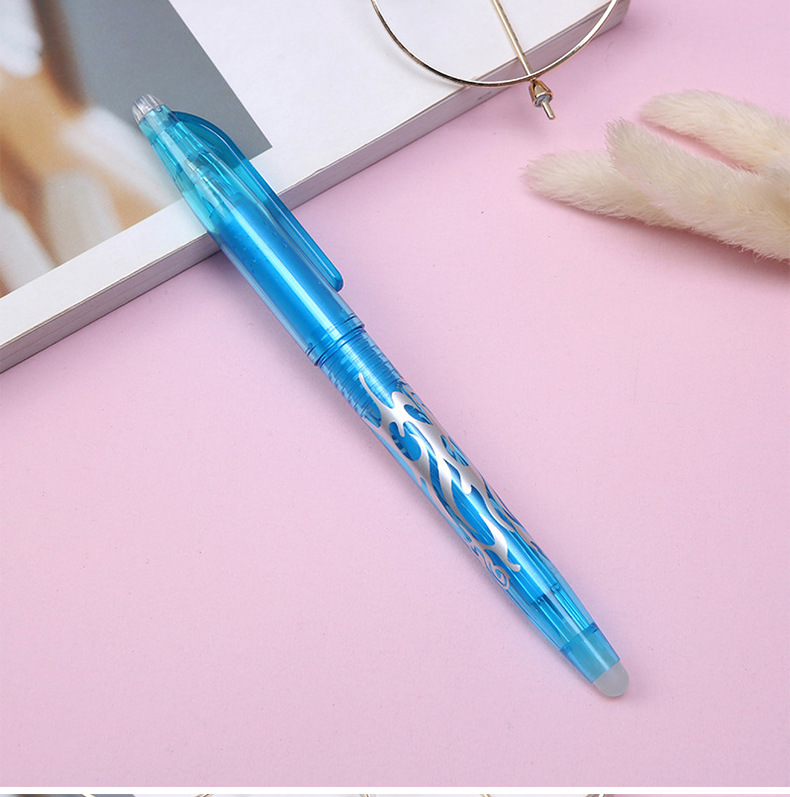 Retro Color Geometric Erasable Students Stationery Gel Pen display picture 2