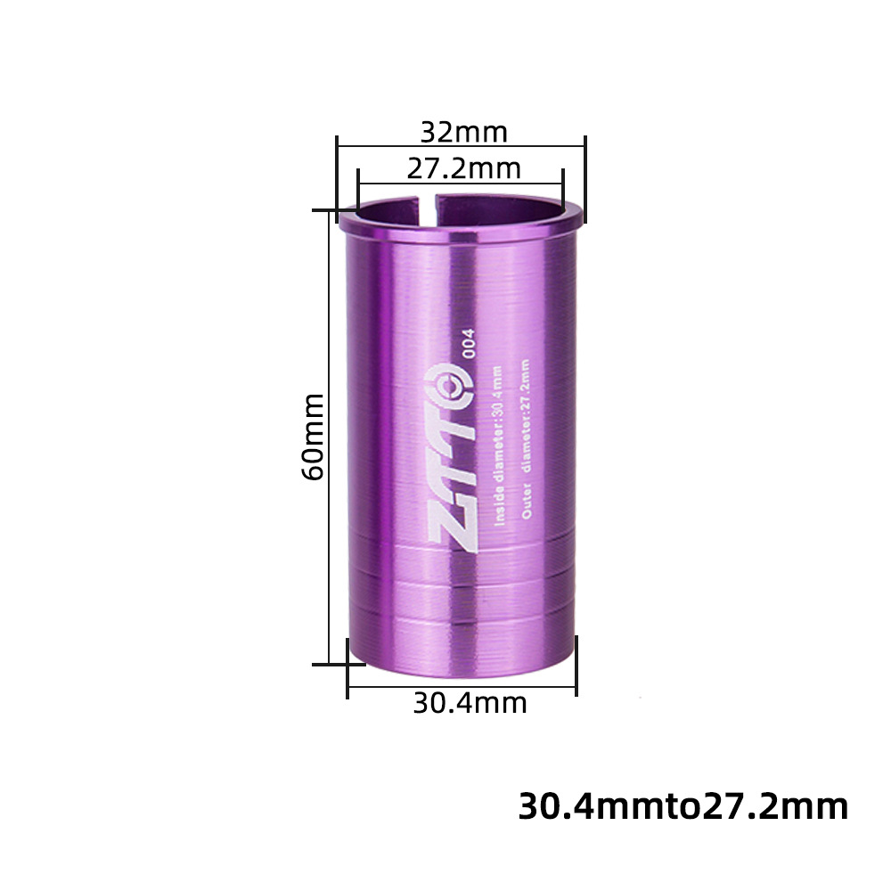 Traje de diámetro variable de la varilla del asiento del asiento de la bicicleta Traje plegable de la carretera de montaña Conversión del buje del tubo del asiento del automóvil 27.2/31.6/34.9