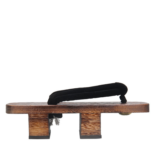 2020 New Japanese Two-toe Wooden Geta Men's Slippers with High Heel Pure Color Face Herringbone Sandals Summer Everyday Matchable