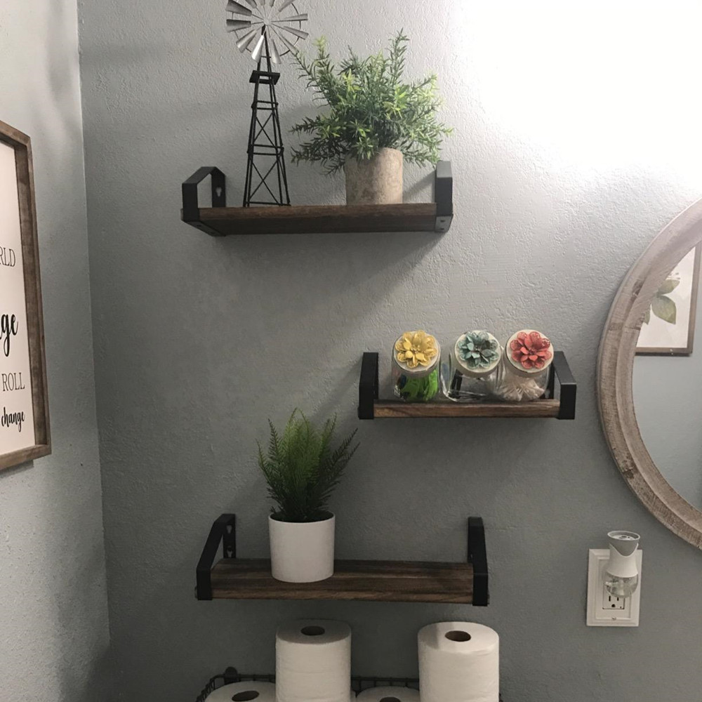 Transfronterizo de almacenamiento en rack de pared de madera maciza país americano cocina baño sala de estar partición de almacenamiento en rack tipo de suspensión