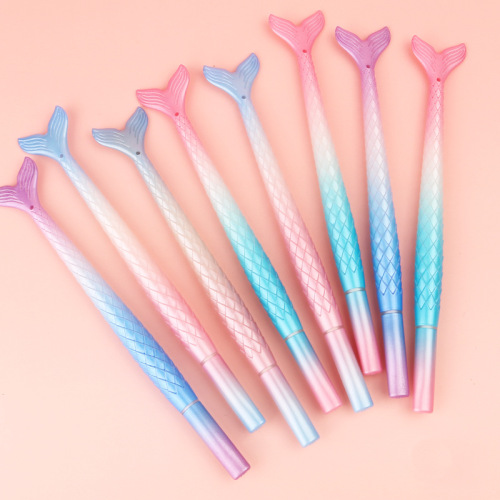Creative cute cartoon style pen mermaid pen 0.38mm student stationery signature pen gel pen stationery wholesale