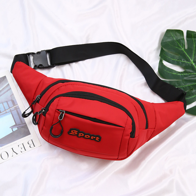 2021 nuevo bolso de cintura para hombres deportes al aire libre impermeable crossbody mochila coreano multifuncional bolsa de pecho de tela lavada de nylon