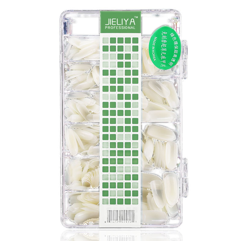 网红超薄美甲500片无痕甲片 免刻磨法式欧美甲片梯形水滴指甲贴片