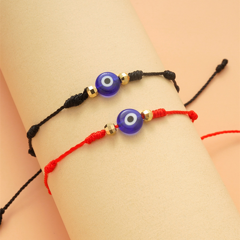 Estilo Simple Ojo Del Diablo Resina Pareja Pulsera Juego De 2 Piezas display picture 4