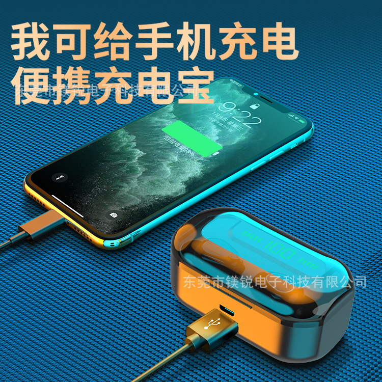 G20運(yùn)動無線藍(lán)牙耳機(jī)5.1雙耳入耳頭跨境外貿(mào)電商私模源頭工廠