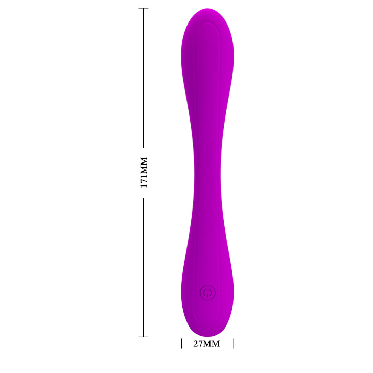 Dual Head Silicone Vibrator Waterproof Rechargeable Adult Toy_voghion.com