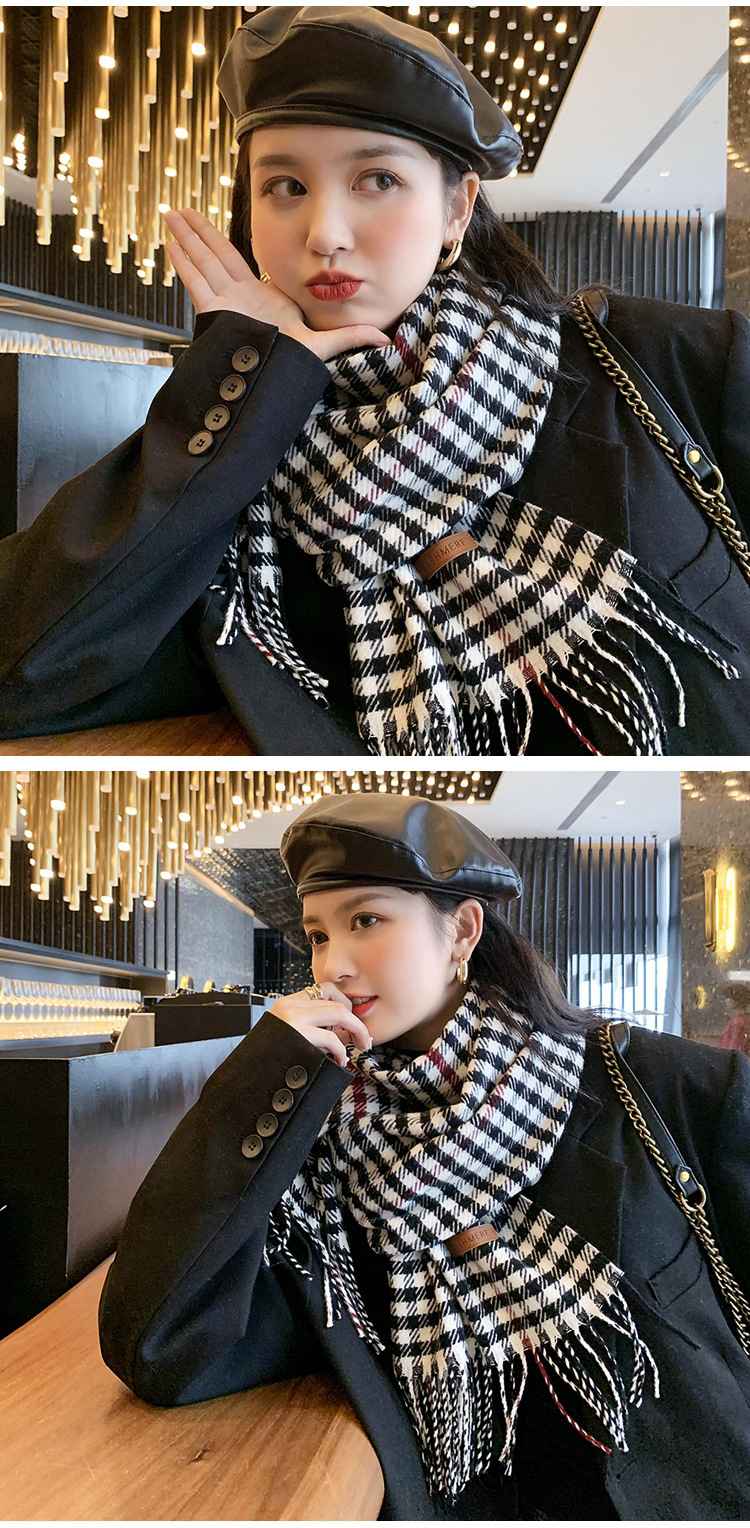 Korean Wild Student Long Section Warm Thick Fashion Scarf display picture 3