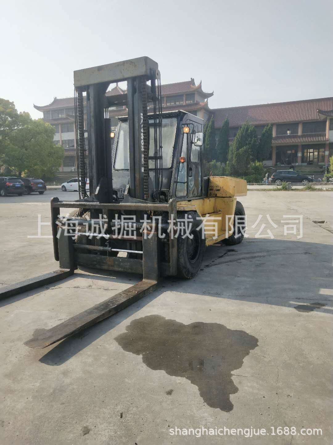 二手小松16吨叉车，带侧移，1.8米长叉