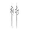Fashionable earrings with tassels