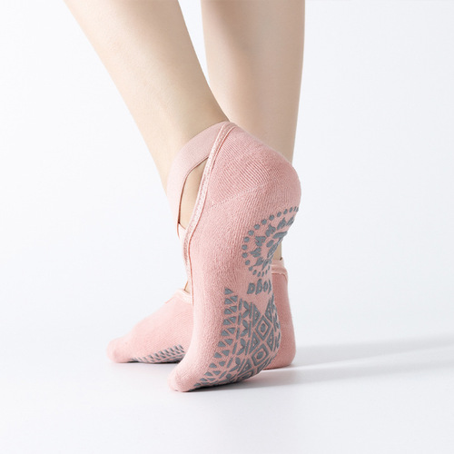 Manufacturer wholesale yoga socks round toe terry yoga socks floor socks dance socks pilates yoga socks thick socks
