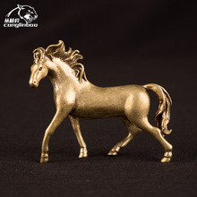 创意复古马到成功招财摆件家居饰品办公桌面茶宠装饰品摆件铜马