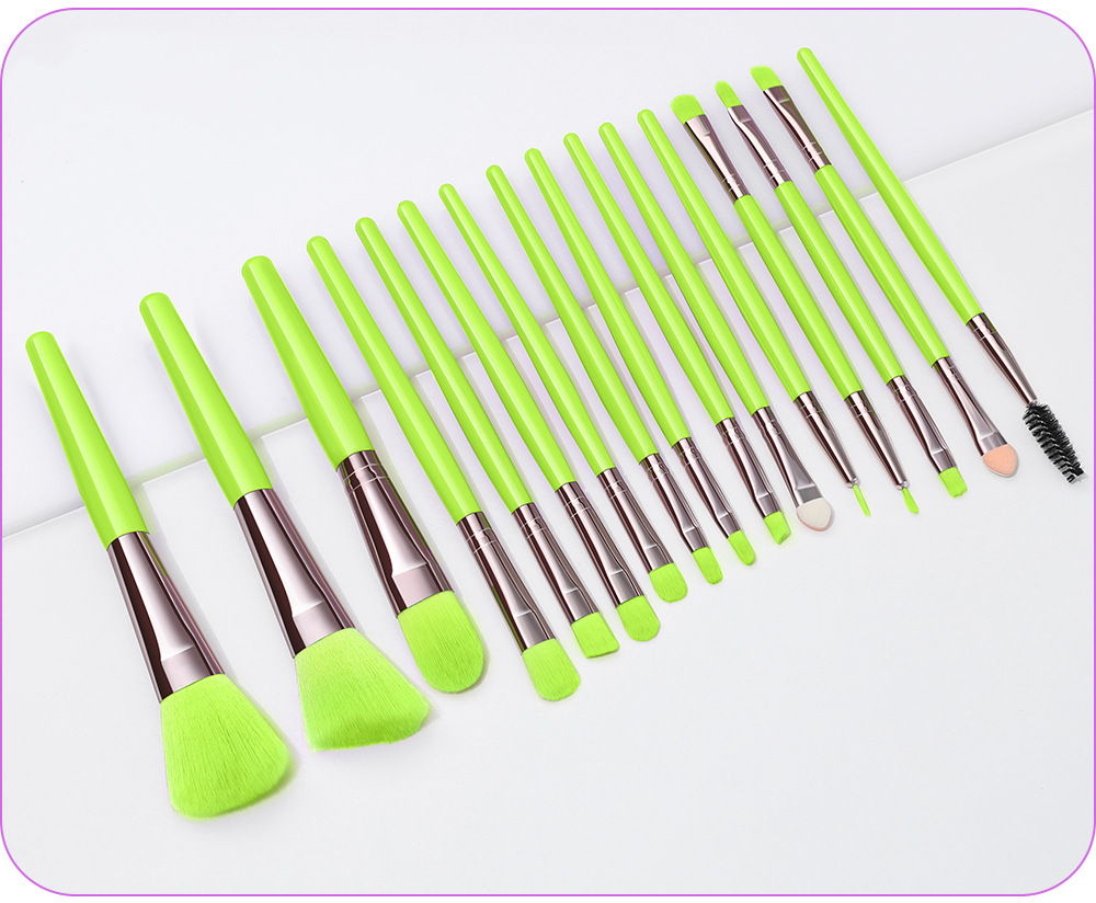 Fashion Fluorescent Color Makeup Brush Set Wholesale Nihaojewelry display picture 3