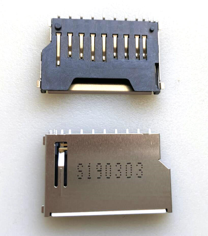 台产 SD卡座 二合一卡座 TF内存卡槽 11P SD大卡 PUSH卡座 H2.8mm