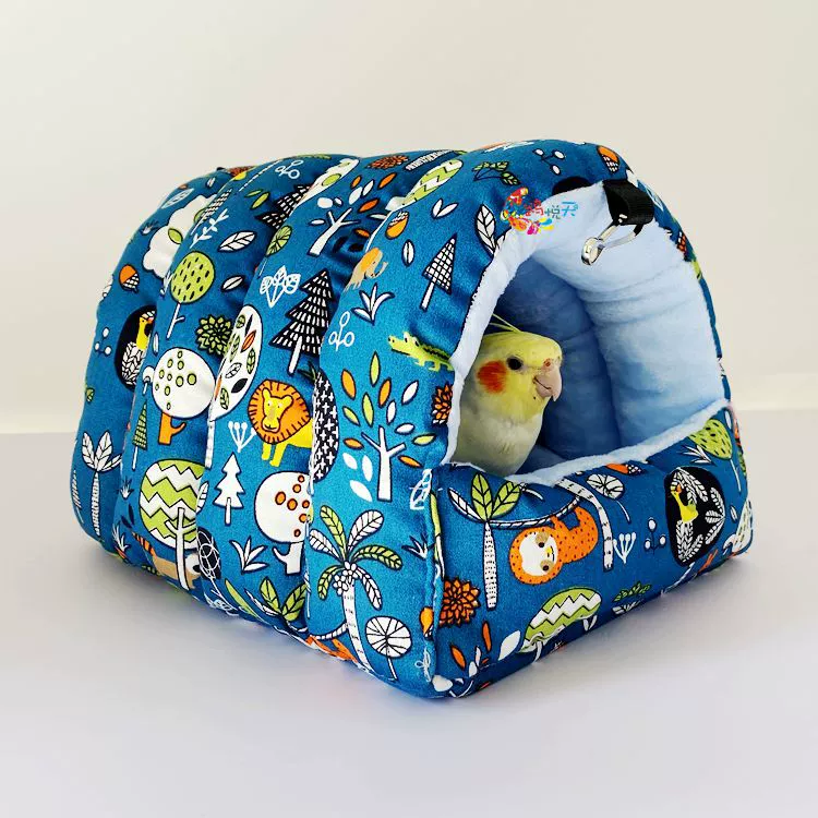 Утолщенный попугай теплый птичий домик изоляция зимнее гнездо гамак для птиц коробка для разведения может быть прикреплена к теплому ребенку
