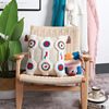 Three dimensional embroidery cushion cover tassel sofa pillow