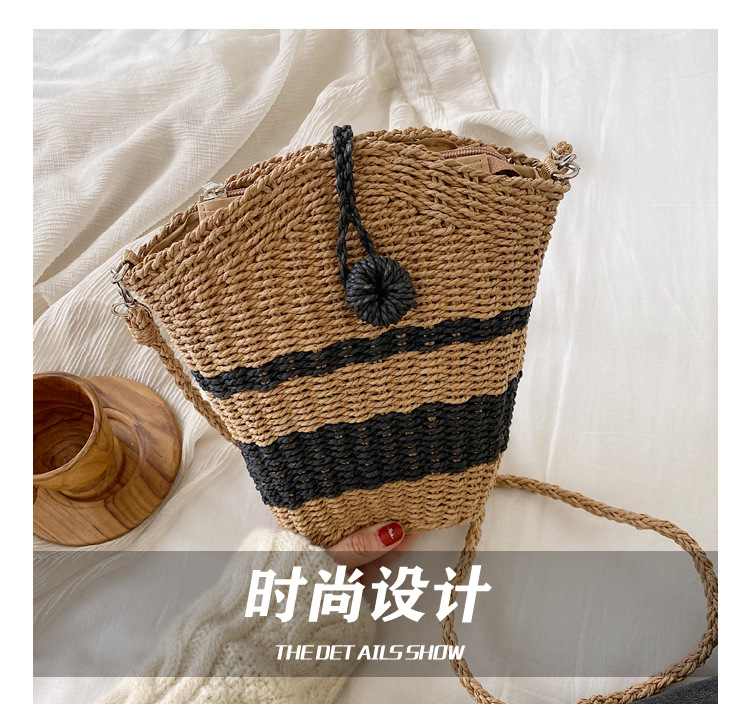 2021 Summer Straw Woven Messenger Bag Fashion Seaside Vacation Beach Bag display picture 20