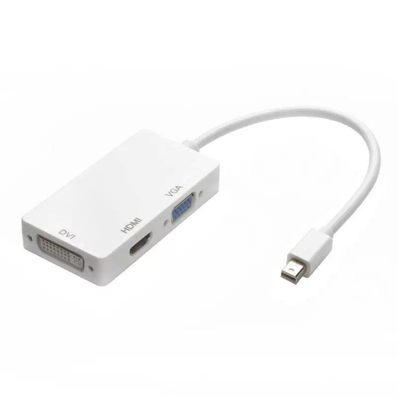 Заводская прямые продажи минидп три-в-один минидп к DVI+HDMI+VGA три-в-один прямоугольник