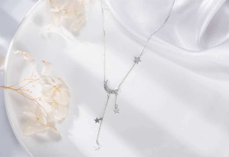 Moon Tassel Necklace