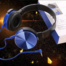 跨境现货 XB450头戴式耳机带麦线控模式重低音轻量立体声带麦克风