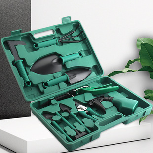 不锈钢园林绿化工具箱套装家庭园艺种植组合工具10件套 跨境-阿里巴巴