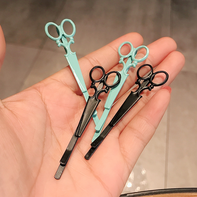 New Candy Color Scissors Hairpin display picture 2